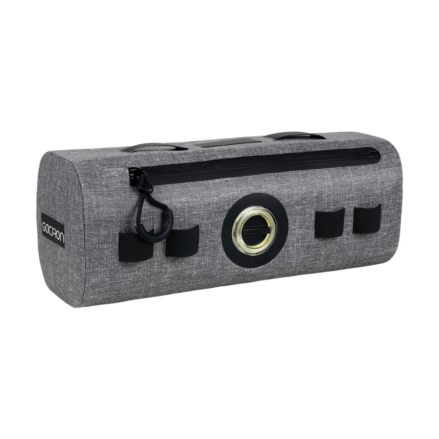 Передняя велосумка c умным фонарем 2 в 1 GACIRON Cathouse-200, крепление на руль, серый