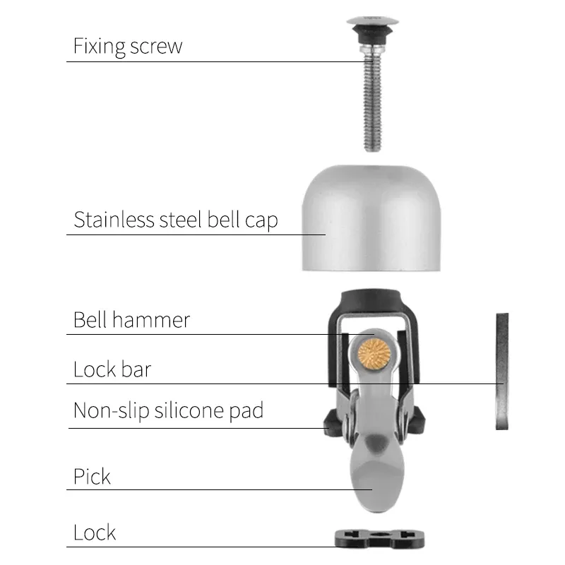 Звонок велосипедный ROCKBROS 2016-1ABK