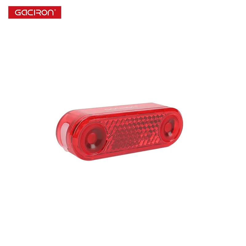Задний велосипедный фонарь GACIRON W12BR с датчиком торможения, красный