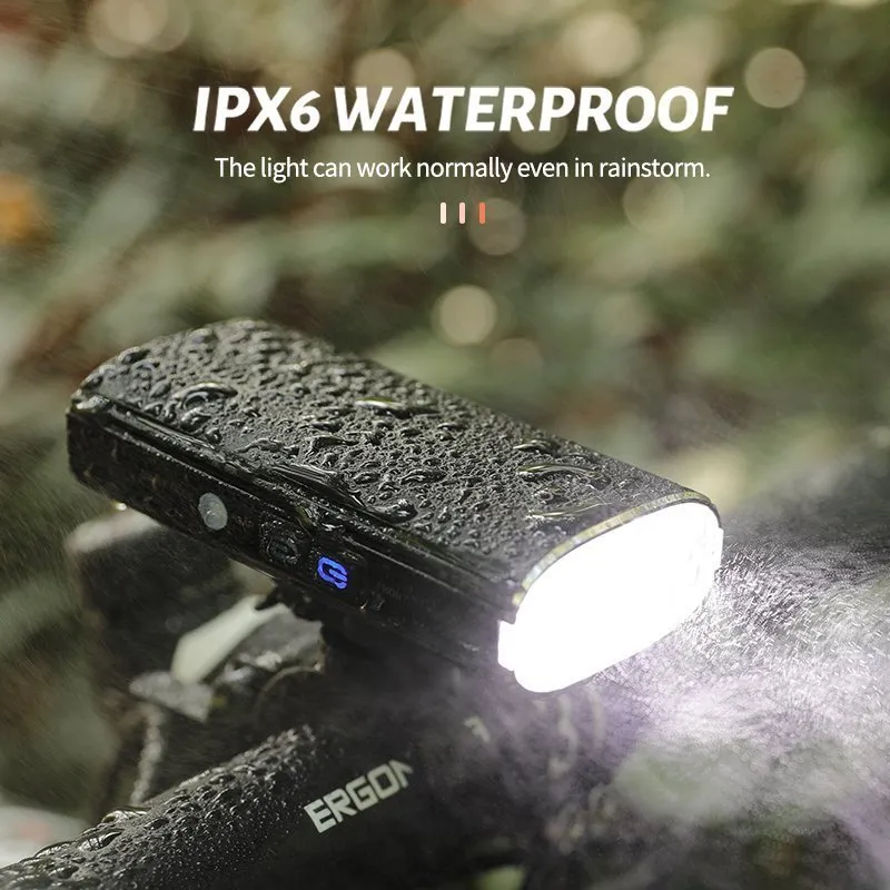 Велосипедный фонарь 2 в 1 GACIRON V20D-1700, передний/задний, черный