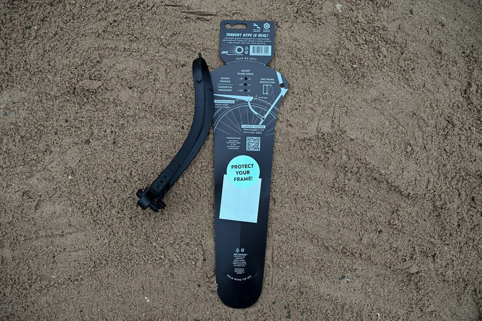 Крылья Ass Savers Win Wing Gravel 2 Black Dots