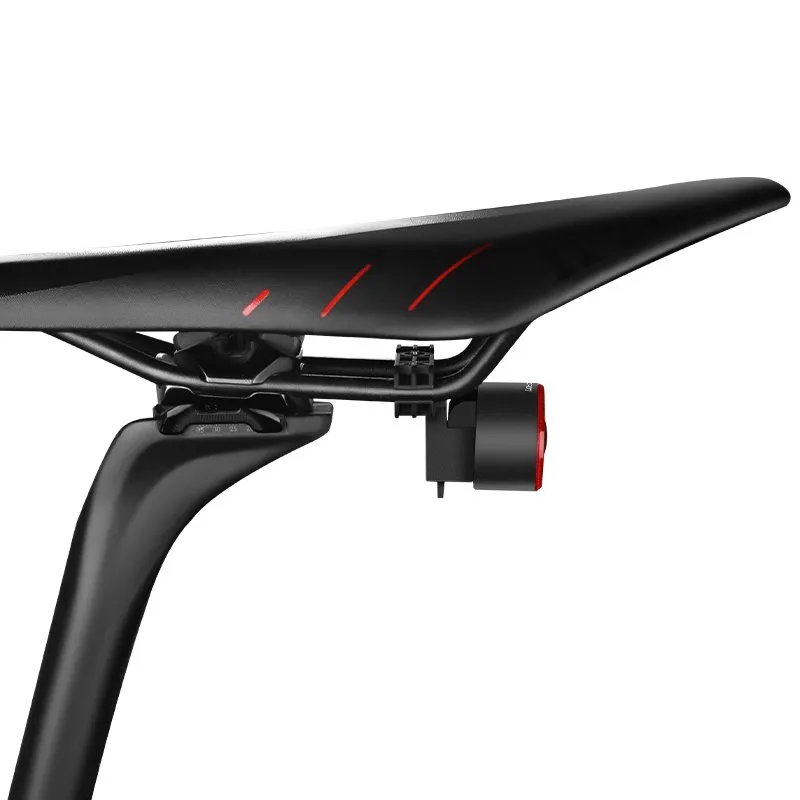 Задний велосипедный фонарь GACIRON Loop-100 с датчиком торможения, черный