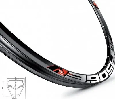 Обод 27,5 " MACH 1, 3,90SL ( 584*19, 32 отв, под диск,черный)