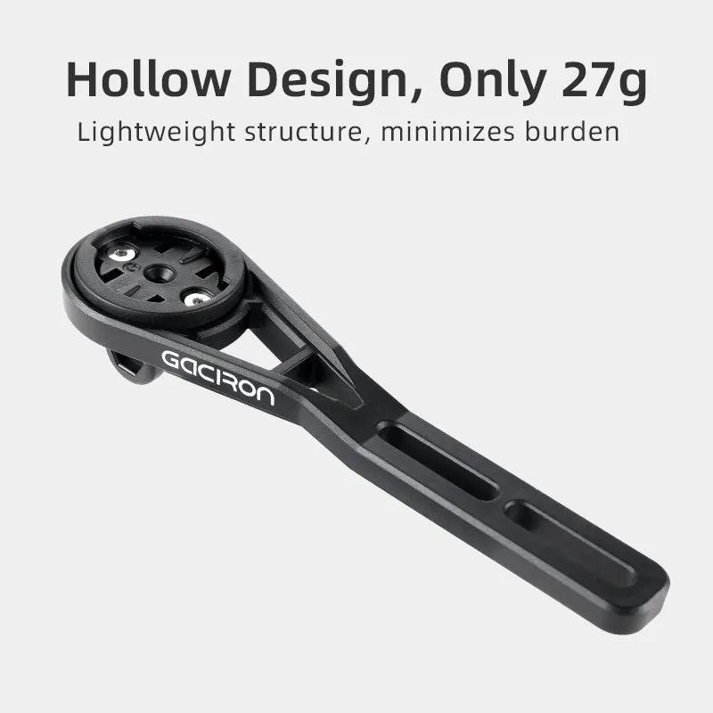 Многофункциональное крепление под руль GACIRON H25 для велофонарей GACIRON, для велокомпьютеров Garmin и камер GoPro, пластик