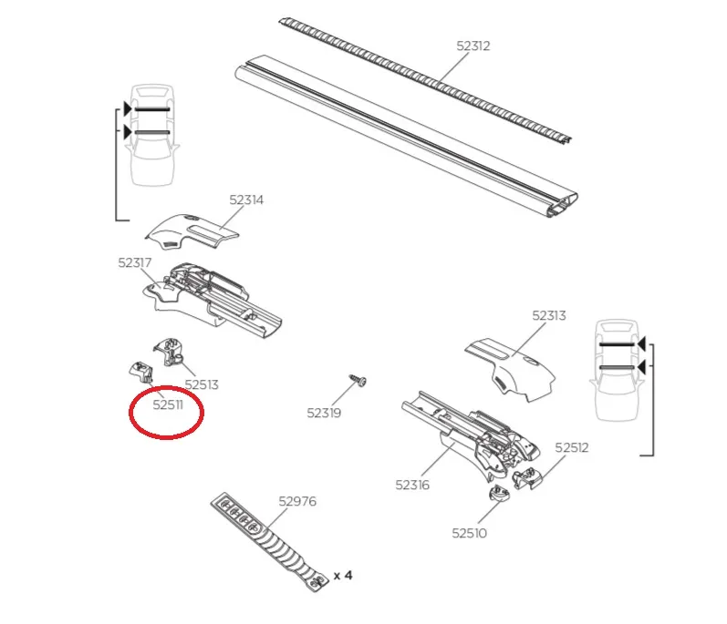 THULE 52511 (запчасти)