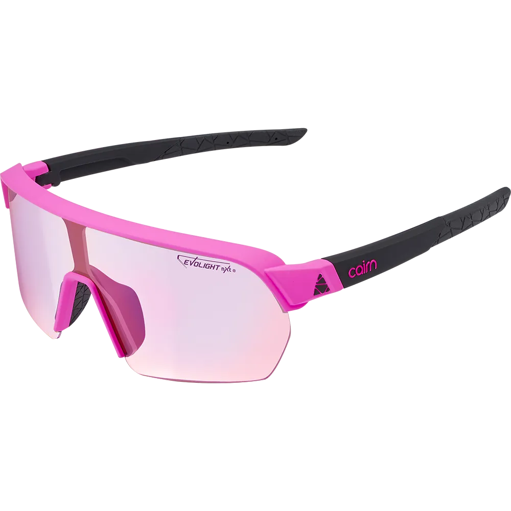 Очки велосипедные CAIRN ROC LIGHT PHOTOCHROMIC NXT® MAT NEON PINK BLACK