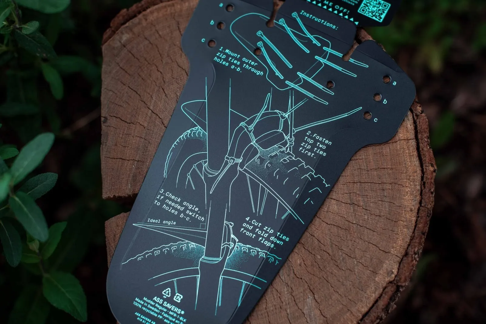 Крылья Ass Savers Mudder Regular Black