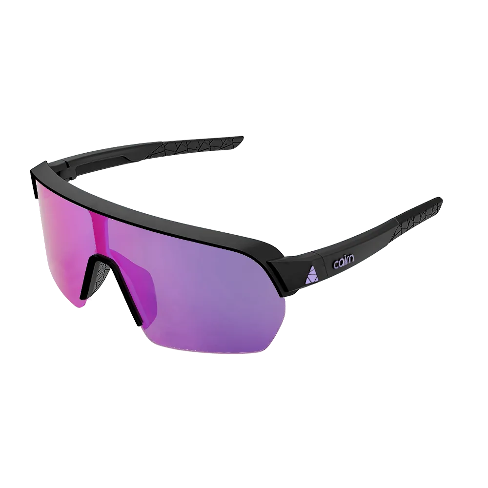 Очки велосипедные CAIRN ROC LIGHT S MAT BLACK LILAC