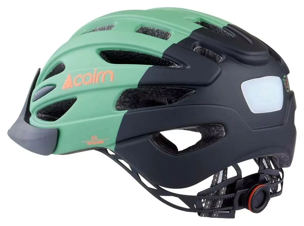 Шлем CAIRN FUSION LED USB MAT GREEN CLAY BLACK