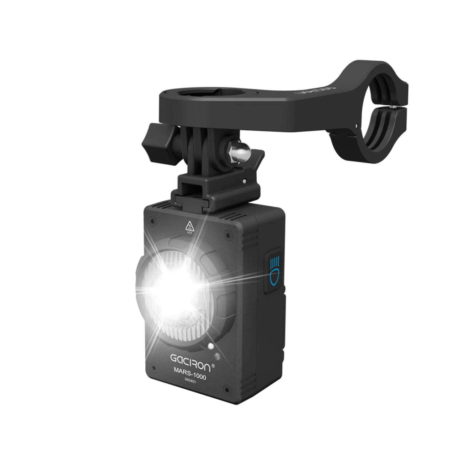 Велосипедный фонарь GACIRON MARS-1000, черный