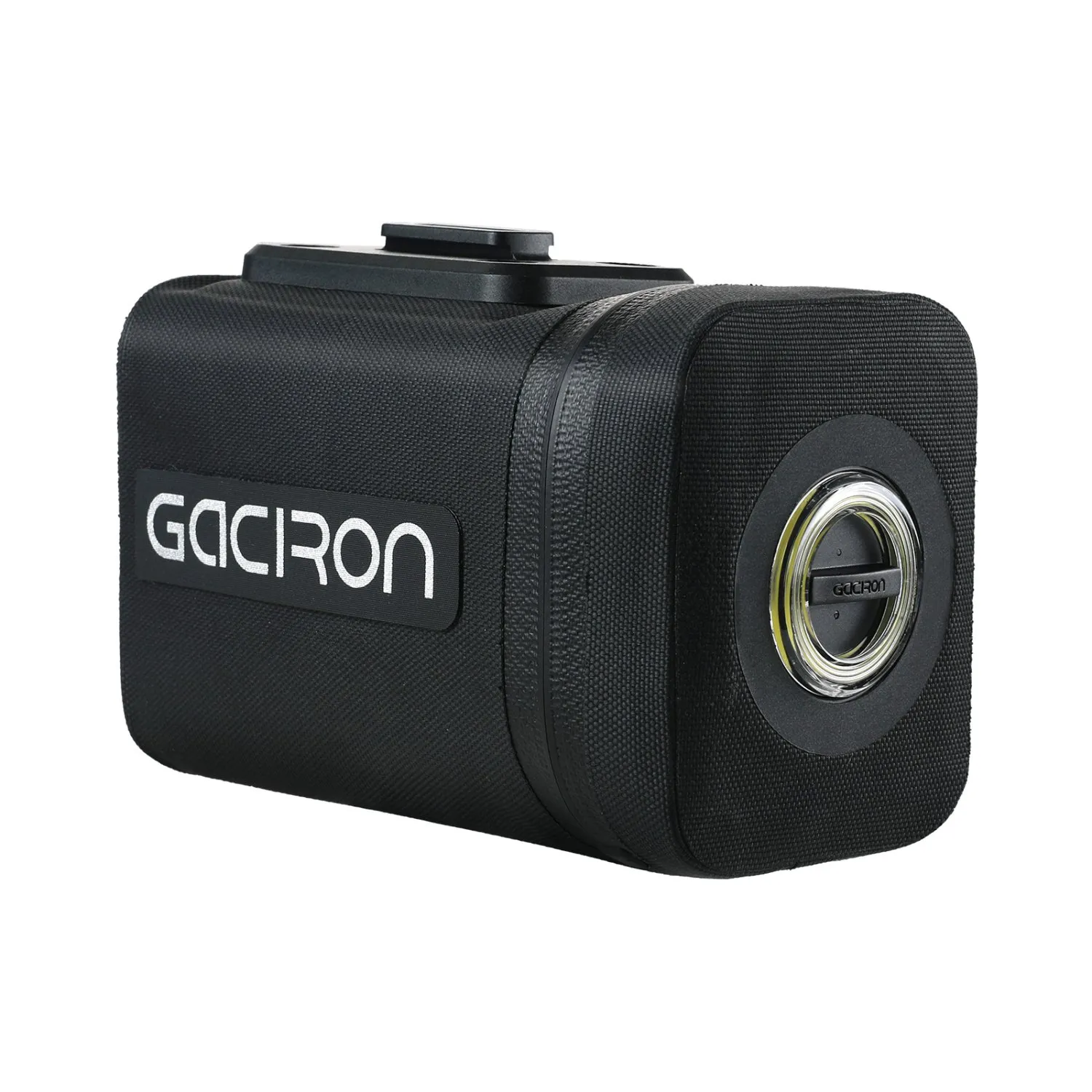 Передняя велосумка c умным фонарем 2 в 1 GACIRON Cathouse-100, крепление на руль, черный