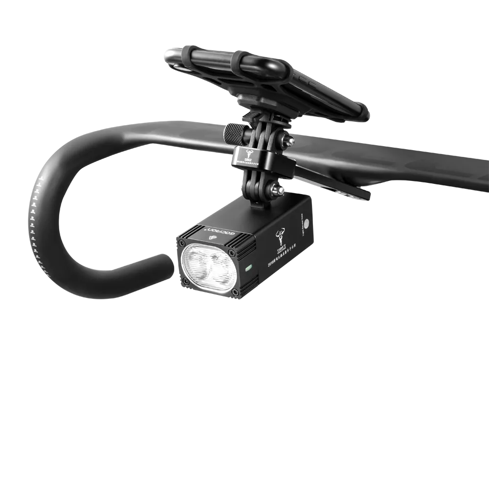 Многофункциональное крепление на руль GACIRON H11 для велофонарей GACIRON, для велокомпьютеров Garmin и камер GoPro, алюминий