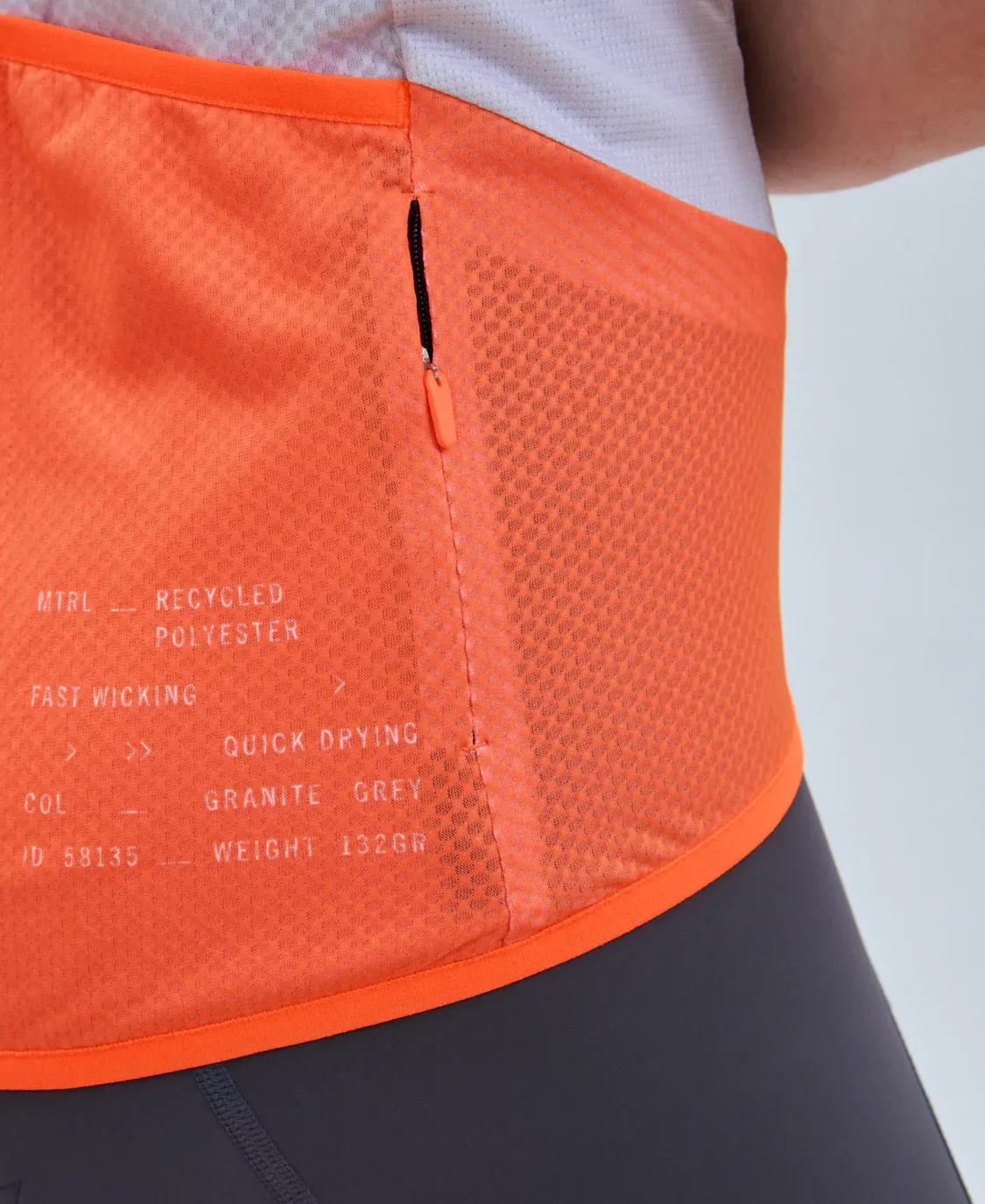 Веломайка POC M'S ESSENTIAL ROAD LOGO JERSEY Granite Grey/Zink Orange