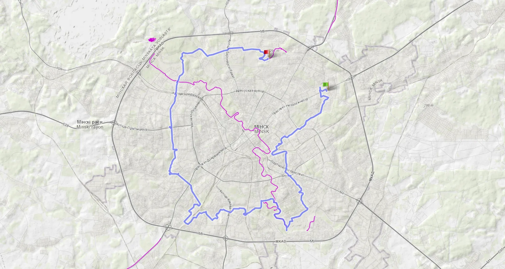 Велосипедный тур  по Зелёному кольцу г. Минска