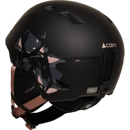 Шлем CAIRN METEOR BLACK POWDER PINK LEAF