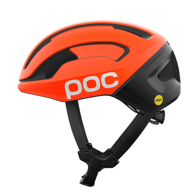 Шлем велосипедный POC Omne Beacon MIPS Fluorescent Orange Matt/Uranium Black Matt