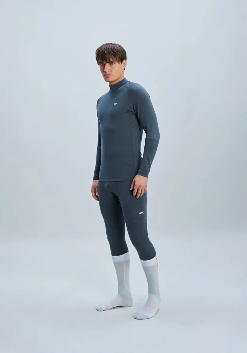 Веломайка POC Men's Layer Merino Mock Neck Jersey Sylvanite Grey
