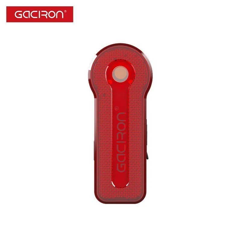 Задний велосипедный фонарь GACIRON W03A с лазером и датчиком торможения, черный