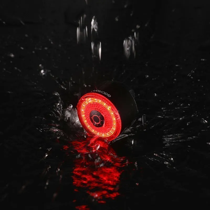 Задний велосипедный фонарь GACIRON Loop-100 с датчиком торможения, черный