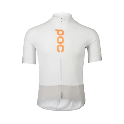 Веломайка POC M'S ESSENTIAL ROAD LOGO JERSEY Hudrogen White/Granite Grey