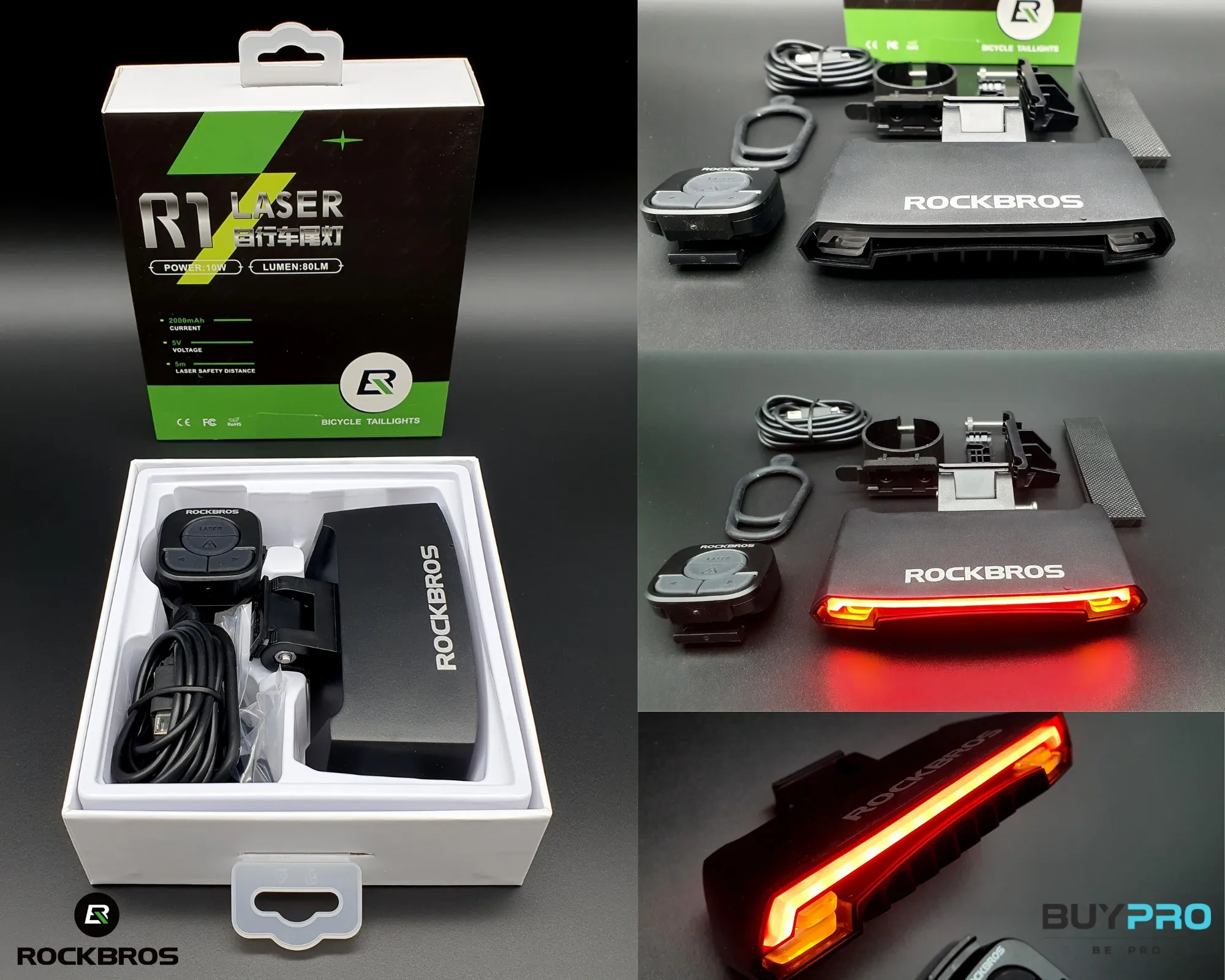 Задний велосипедный фонарь ROCKBROS LKWD-R1