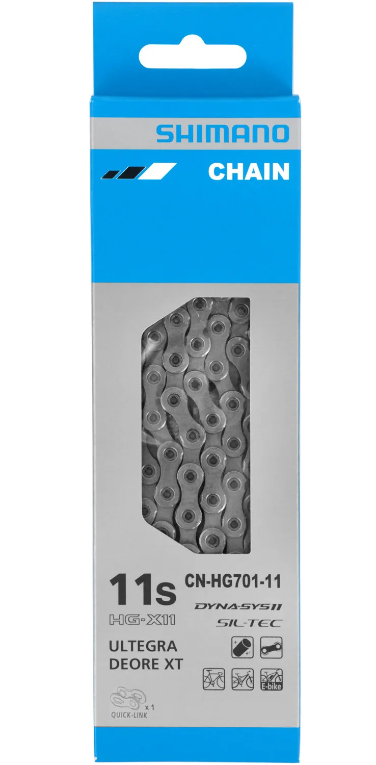 Цепь велосипедная Shimano HG701 (11ск,116 зв., замок цепи sm-cn900-11 (1шт)