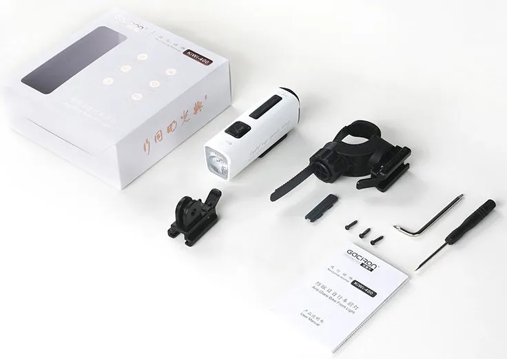 Велосипедный фонарь GACIRON Kiwi-400, белый