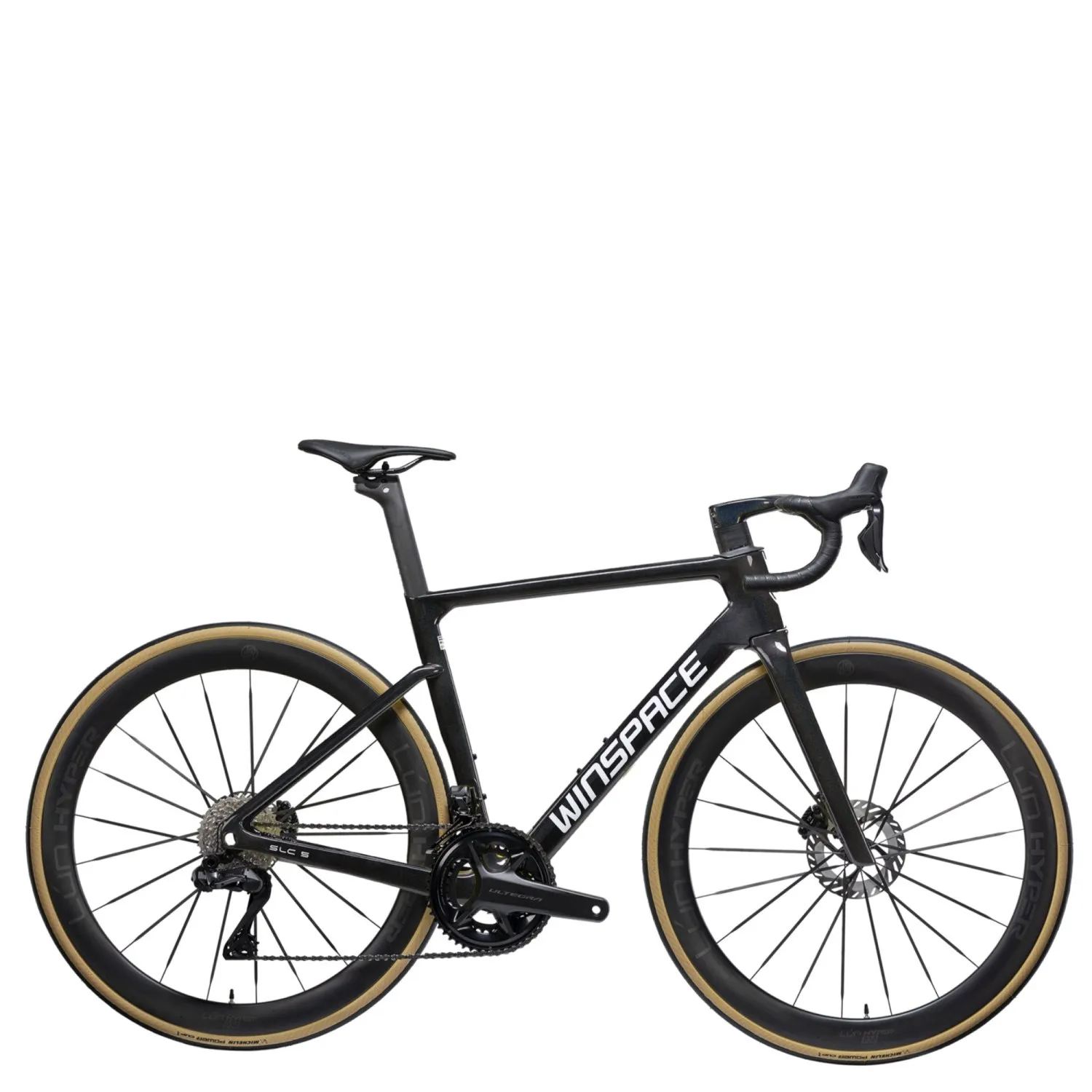 Велосипед Winspace SLC5.0 Dura-Ace Di2 Black w/ White Decals