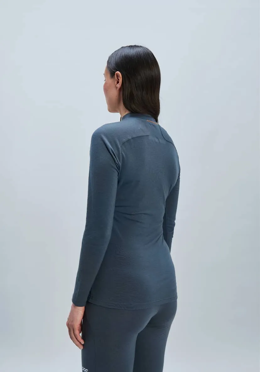 Веломайка POC Women's Layer Merino Mock Neck Jersey Sylvanite Grey