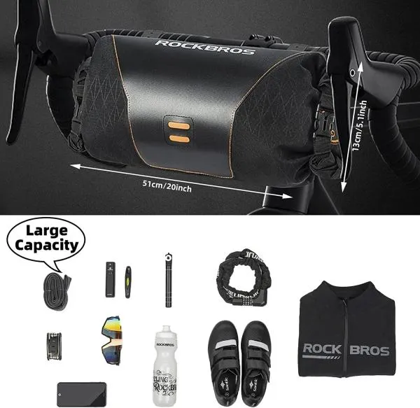 Велосипедная складная водонепроницаемая сумка ROCKBROS 30990009001