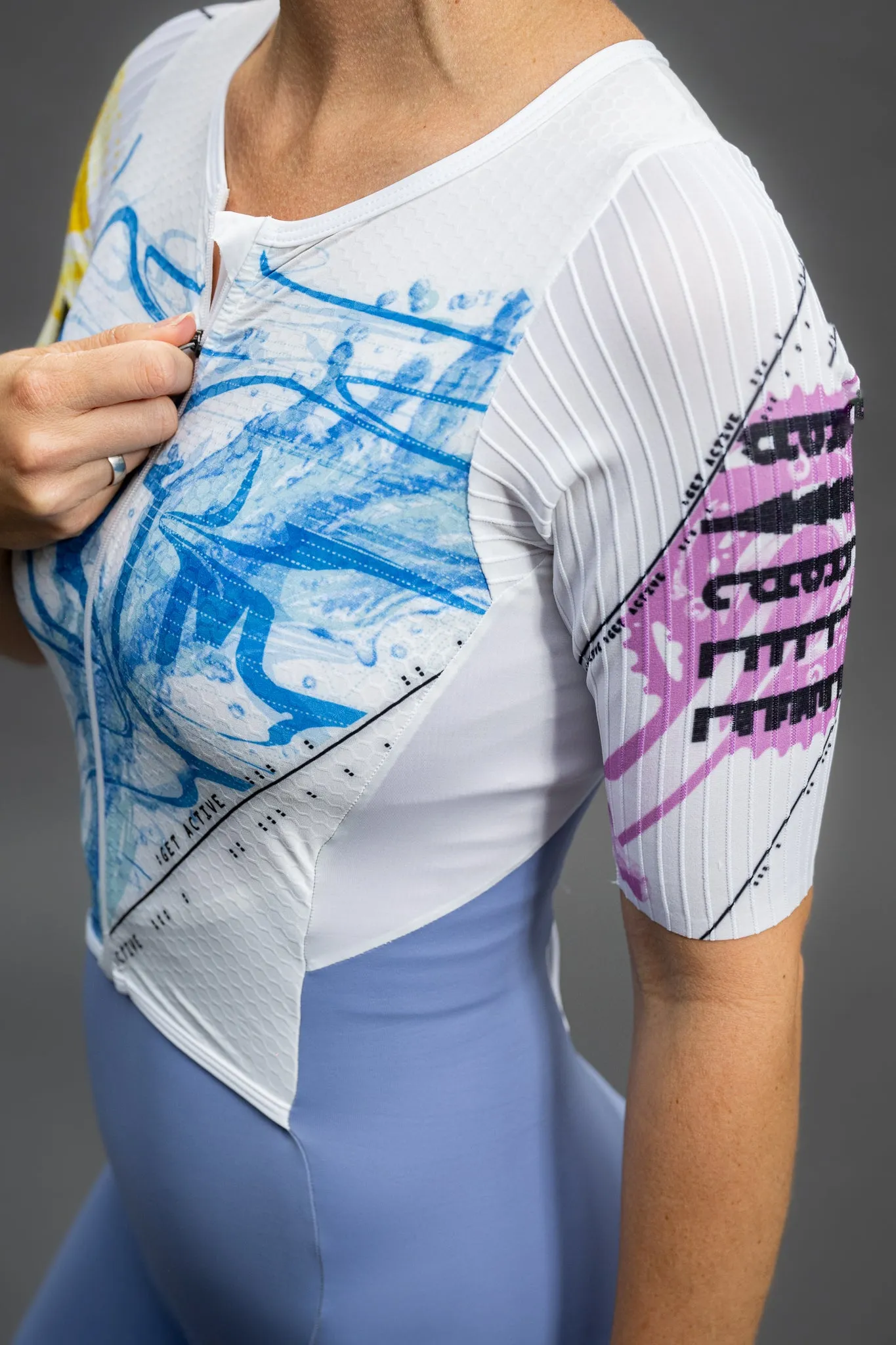 Трисьют женский QUEST TriColor Premium Triathlon Suit