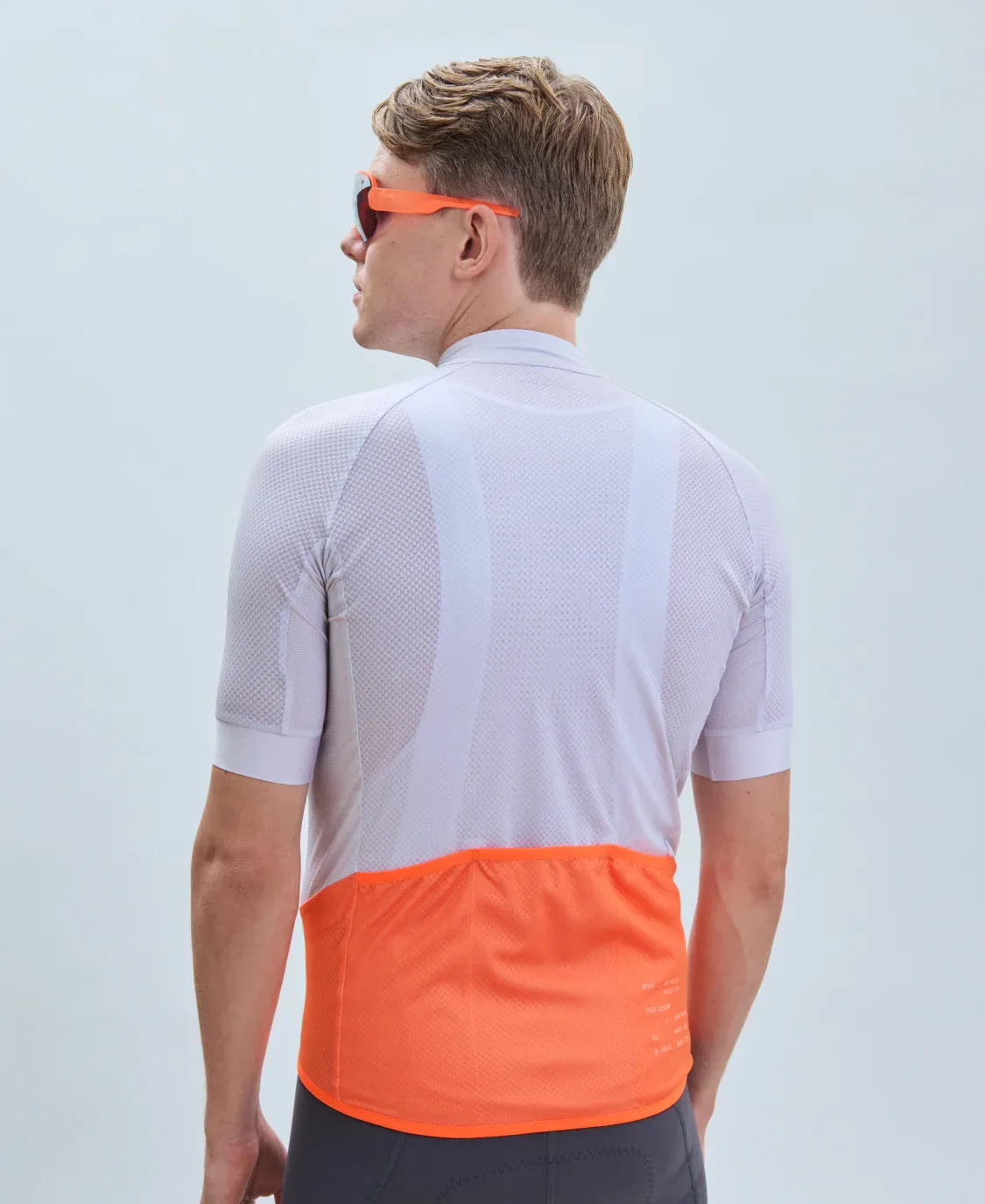 Веломайка POC M'S ESSENTIAL ROAD LOGO JERSEY Granite Grey/Zink Orange