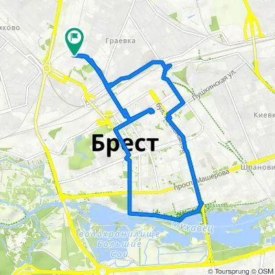 Прогулка по Бресту (Брестской дивизии 11- пер. Брестских Дивизий 11)