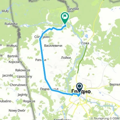 Гродно - Немново (по асфальту)