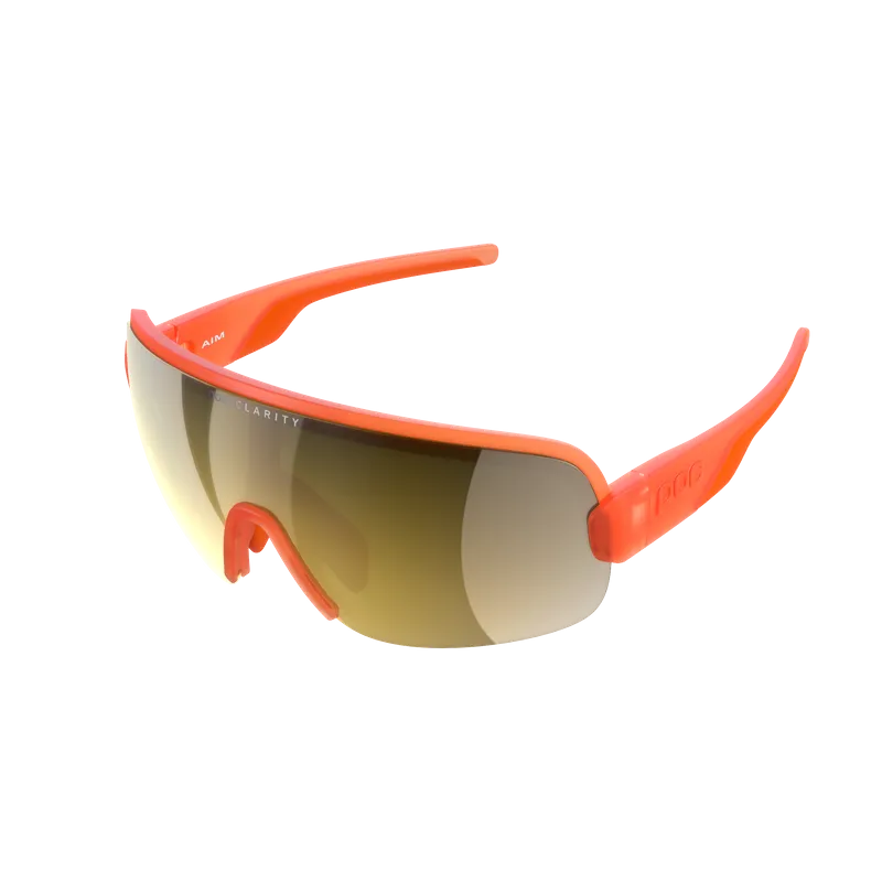 Велосипедные очки POC Aim Fluorescent Orange Translucent