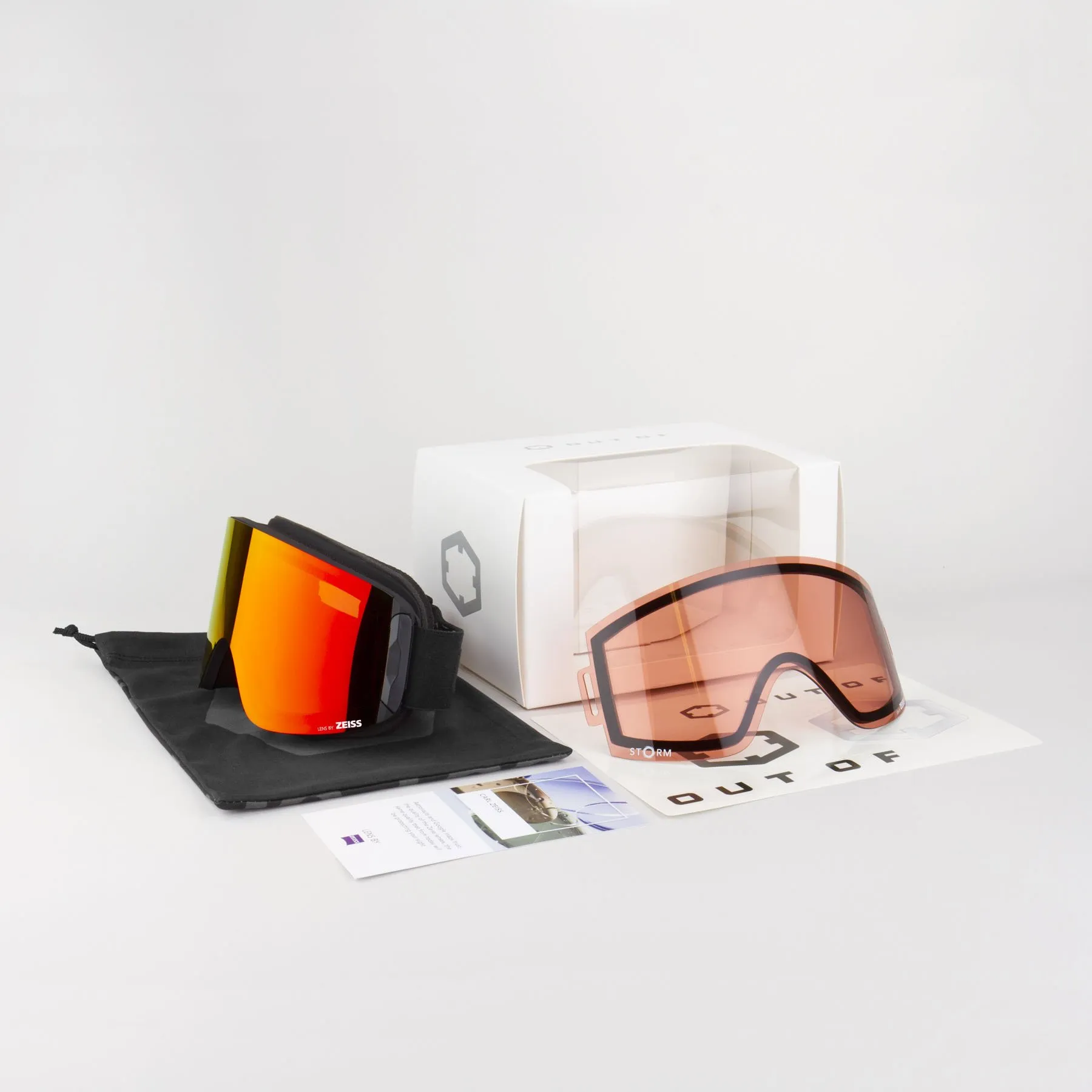 Маска OUT OF Katana White Red MCI Bonus: Persimmon