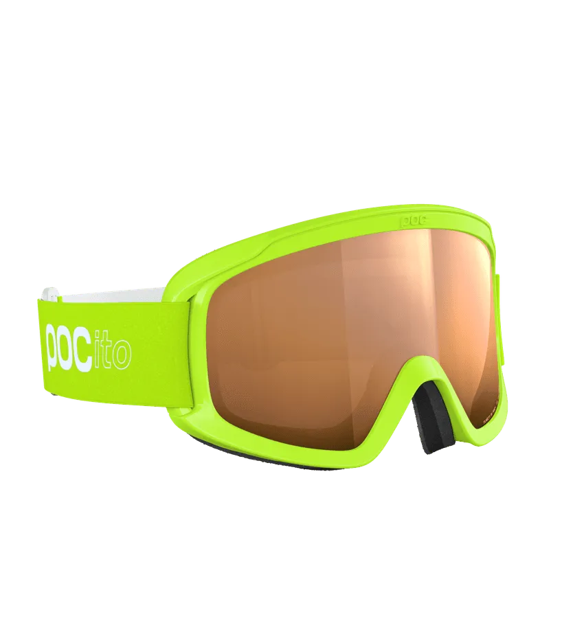 Горнолыжная маска детская POCito Opsin Fluorescent Yellow/Green/Partly Sunny Light Orange