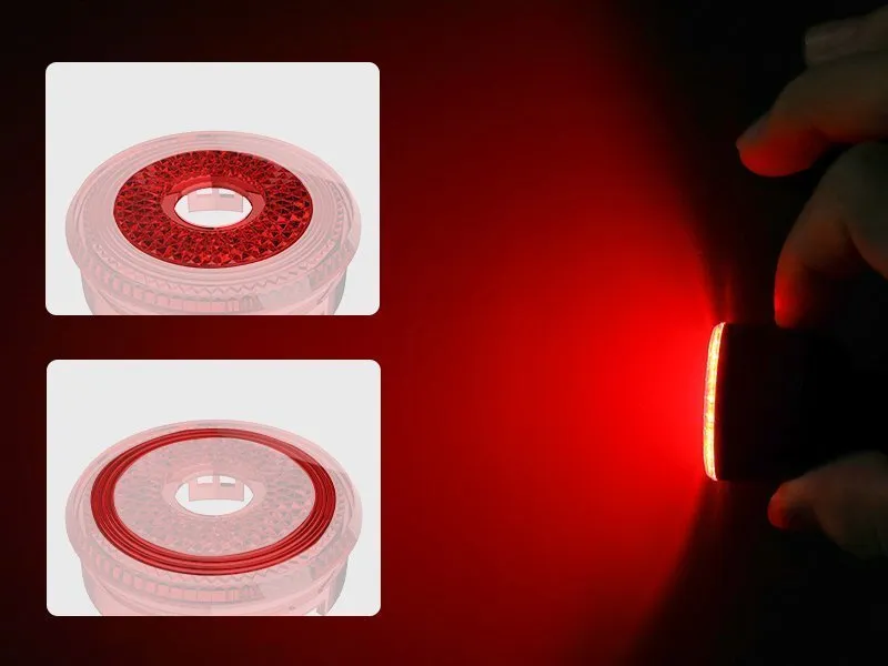 Задний велосипедный фонарь GACIRON Loop-100 с датчиком торможения, белый