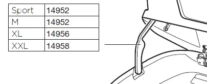 Запчасть THULE MOTION XT. Рычаг подьема крышки бокса .14958