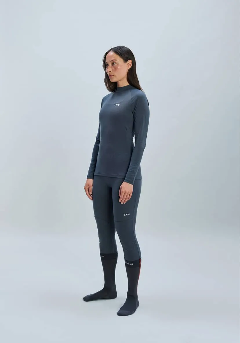 Веломайка POC Women's Layer Merino Mock Neck Jersey Sylvanite Grey