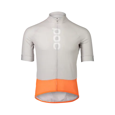 Веломайка POC M'S ESSENTIAL ROAD LOGO JERSEY Granite Grey/Zink Orange