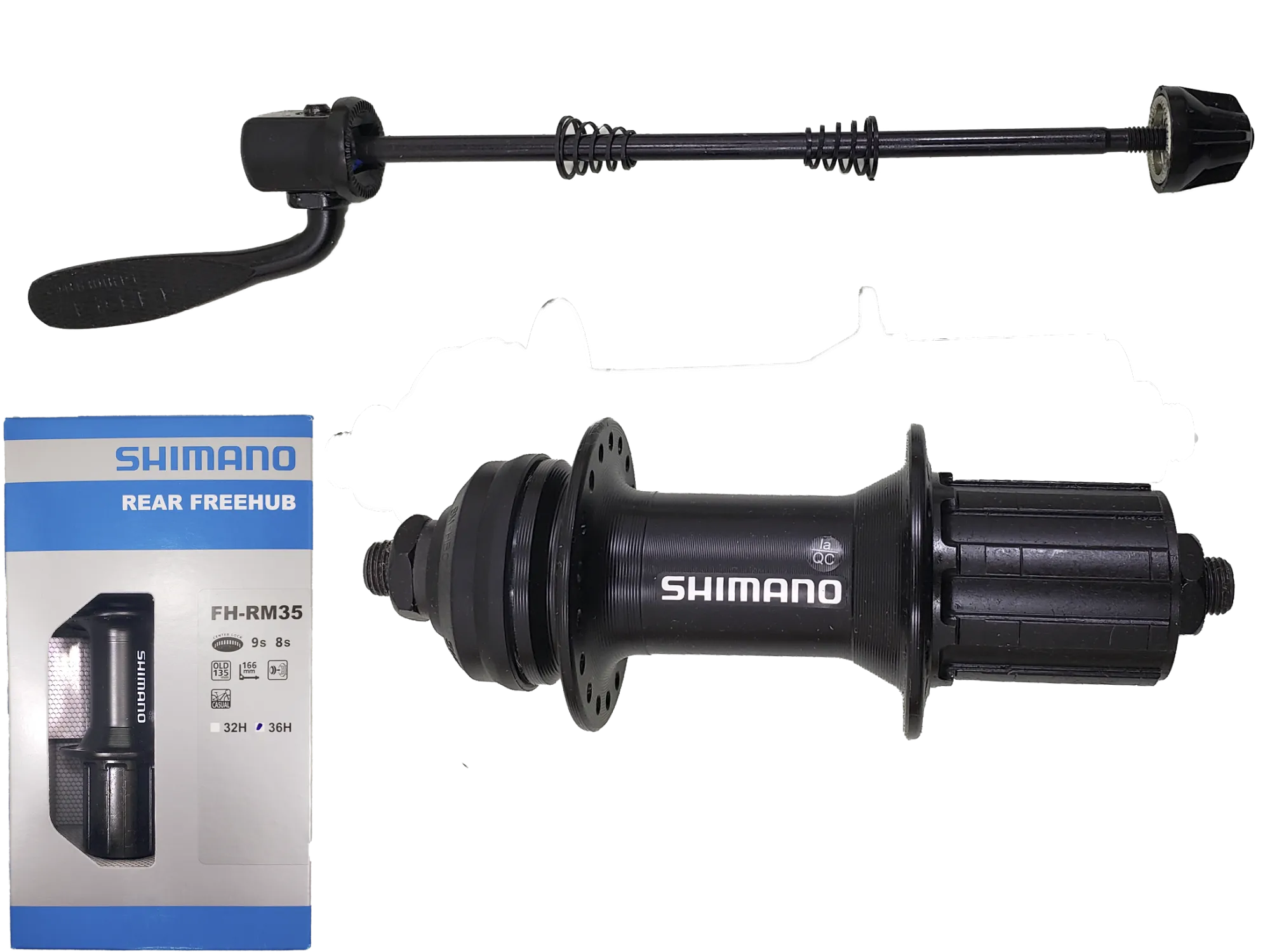 Втулка задняя SHIMANO RM35 - QR, Center Lock