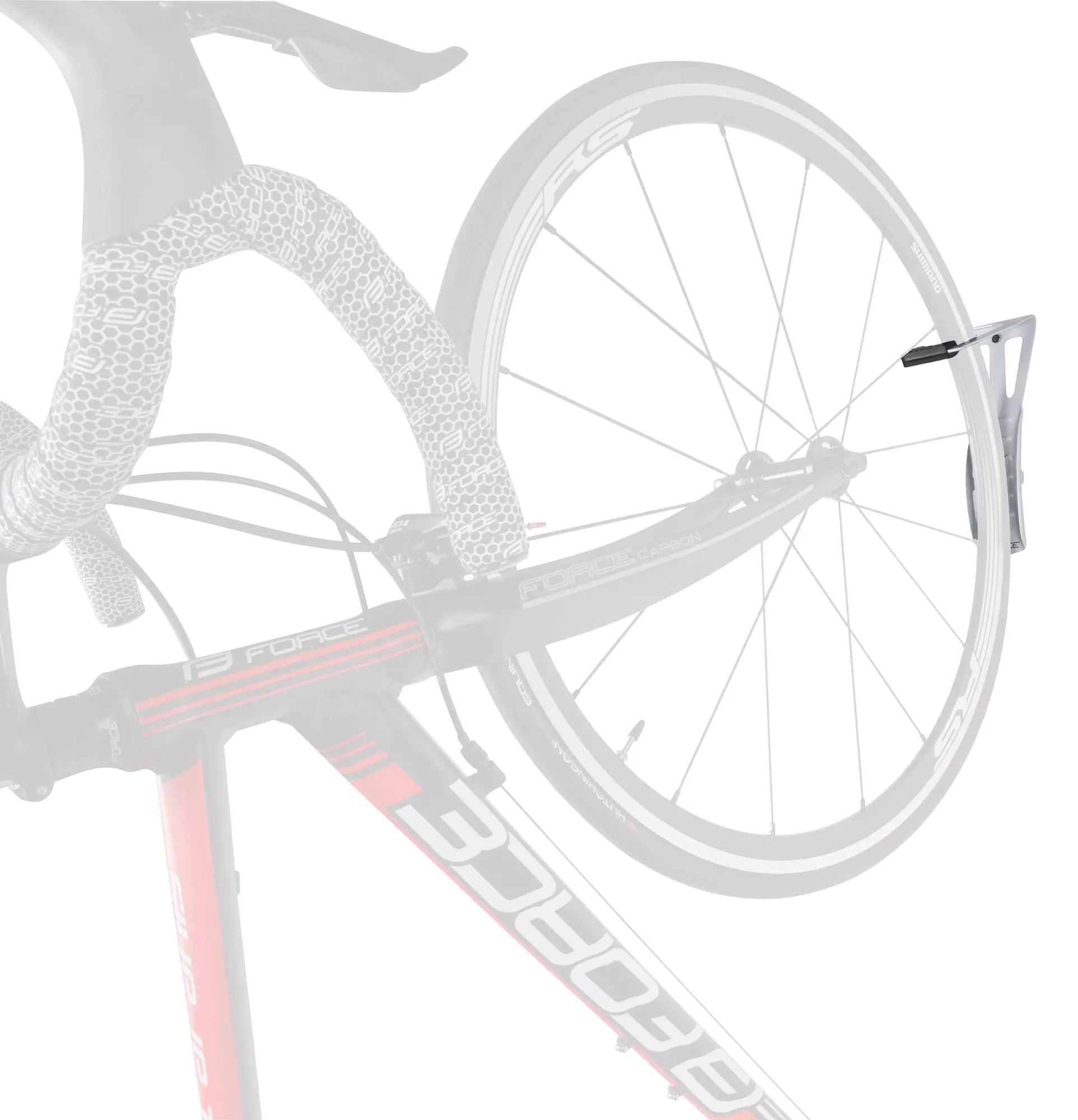 Крепление для хранения велосипеда на стене за колесо