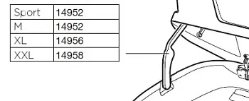 Запчасть THULE MOTION XT. Рычаг подьема крышки бокса .14958