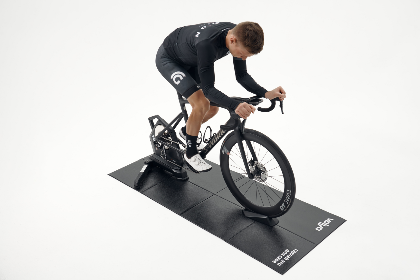 Коврик Volya складной для велостанка, 190x75см, 6мм