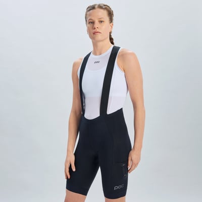 POC Women's Essential Cargo Cycling Bib Shorts Uranium Black