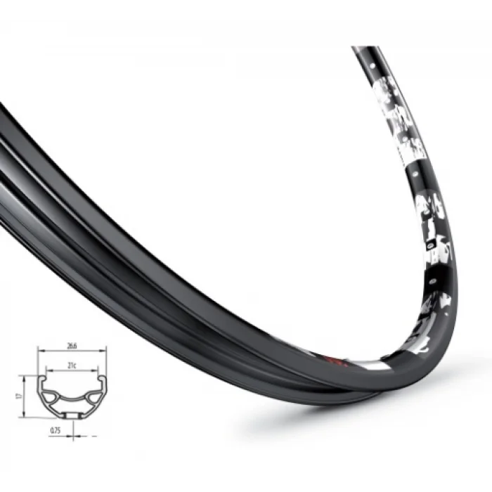 Обод Mach1, KARMA DISC 29, 622x21 (ERD 605), 32 отв., AV, пист., disc, черный, 540гр