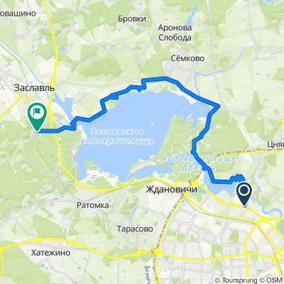 Route from Prospekte Pobeditelei