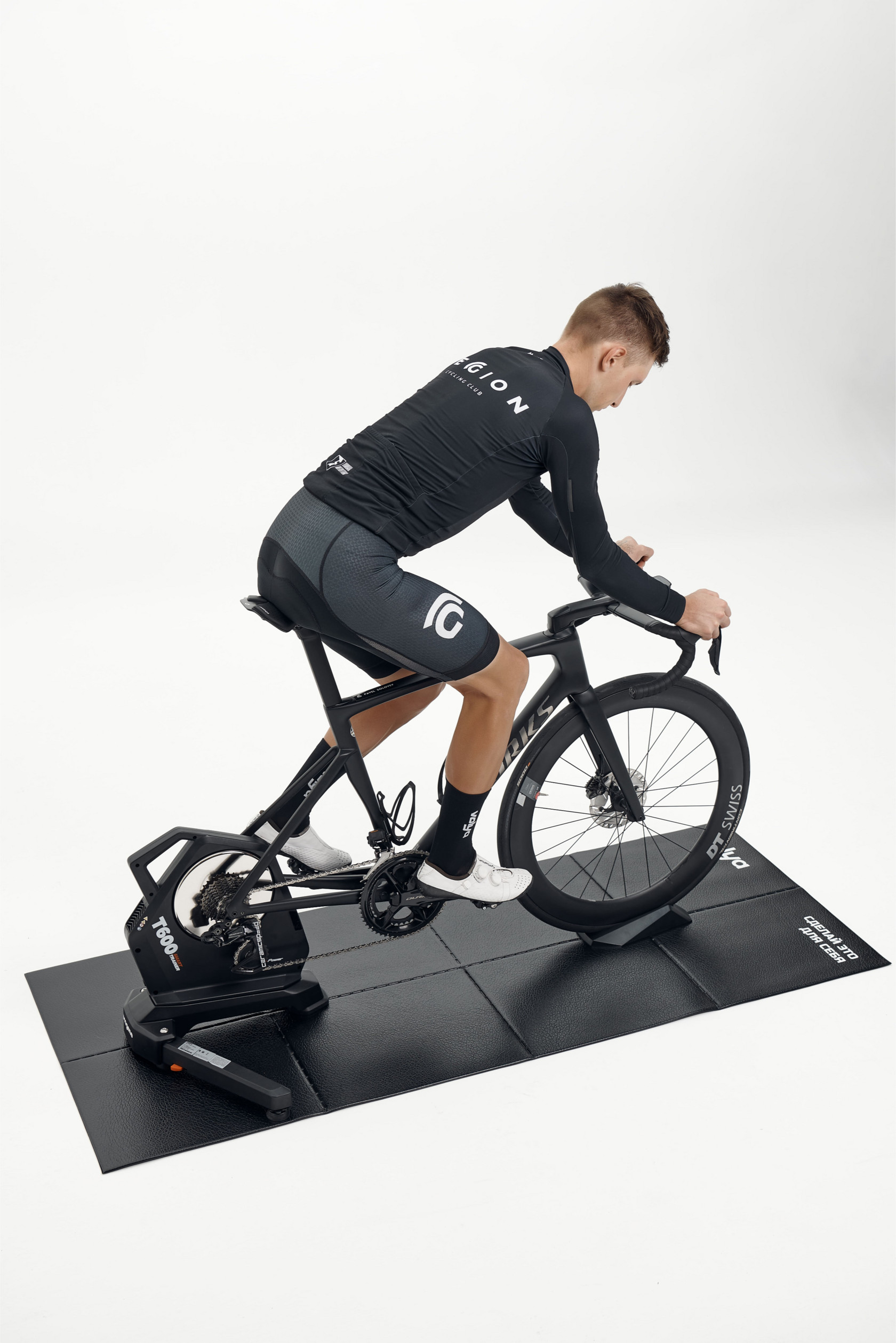 Коврик Volya складной для велостанка, 190x75см, 6мм