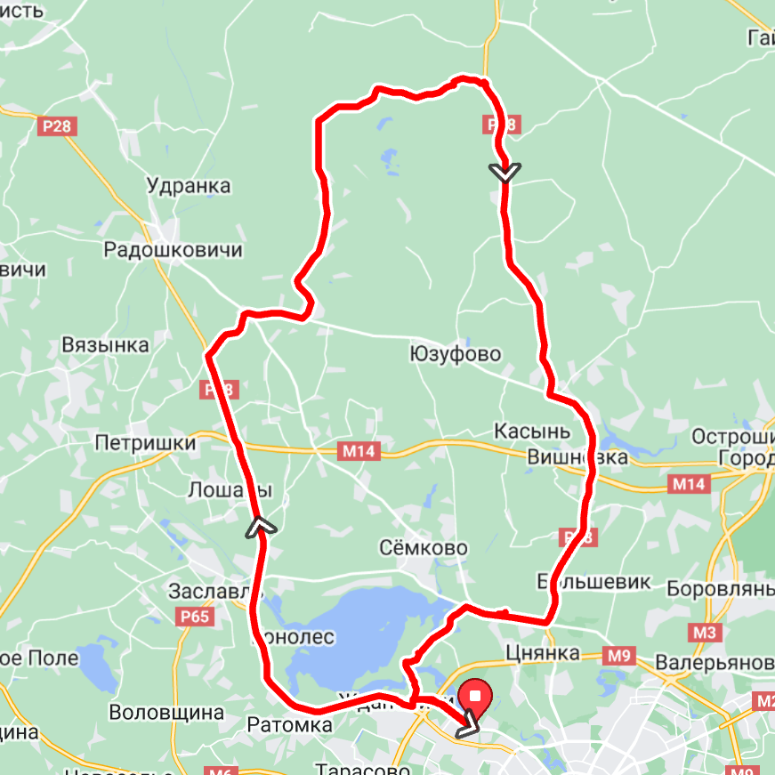 2nd On-Bike Route 100km